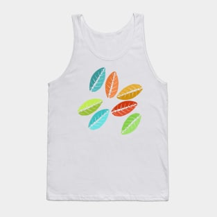 Digitally doodled leaves Tank Top